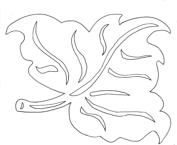 Цветы трафарет для вырезания