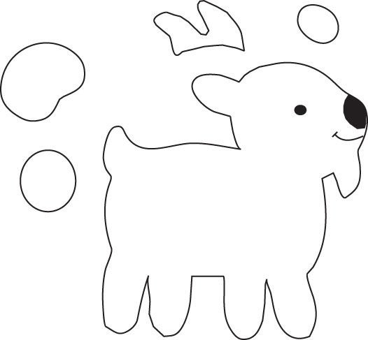 Трафареты животных для фетра