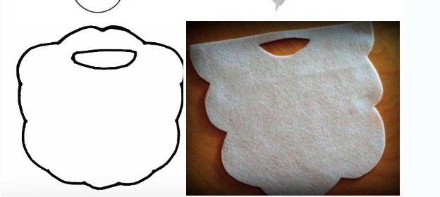 Борода Деда Мороза вырезать