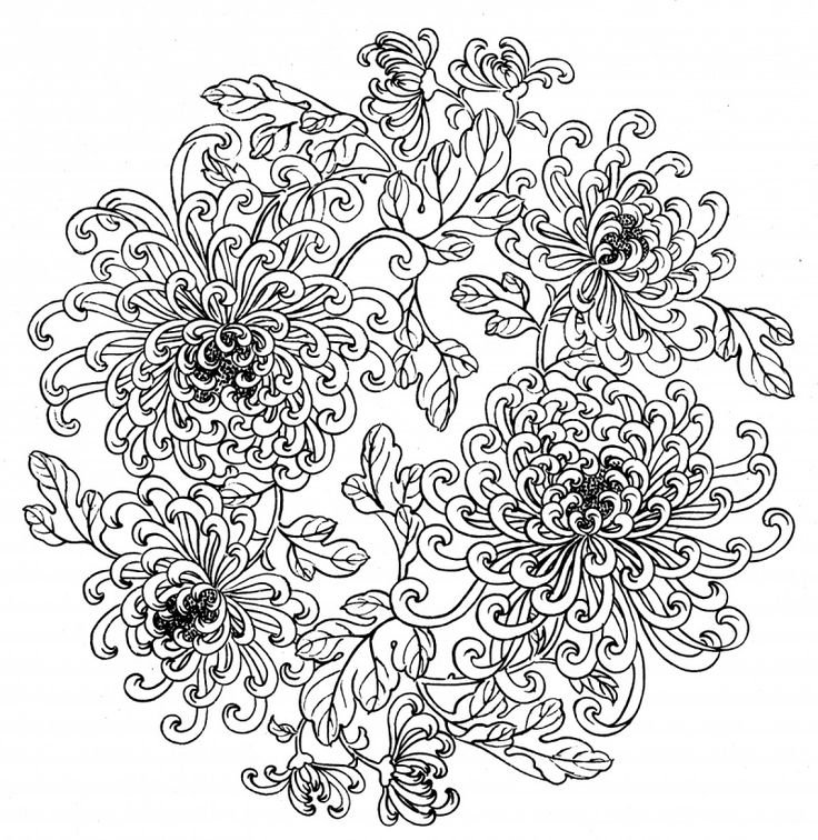 Орнамент цветы