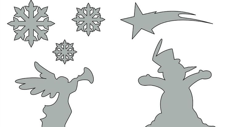 Новогодние шаблоны для вырезания