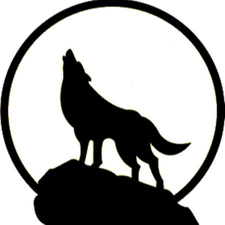 Силуэт волка