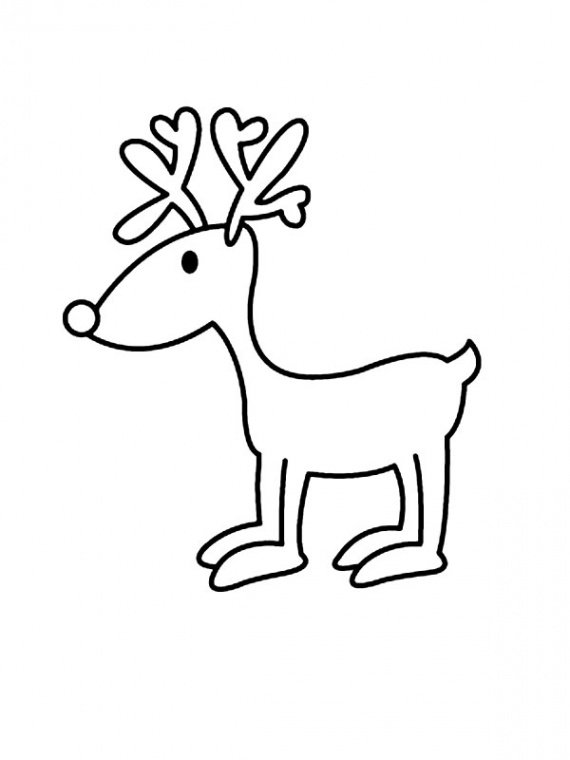 Трафарет "олени"