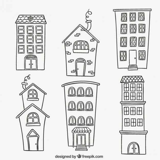 Многоэтажный дом раскраска