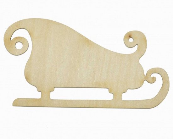 Сани Деда Мороза из фанеры