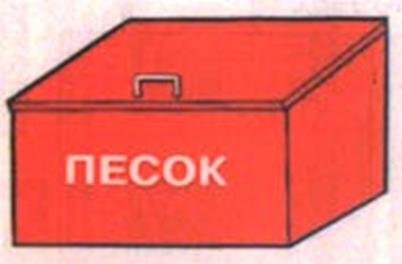 Противопожарный ящик с песком