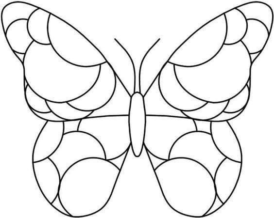 Контур рисунка для витража