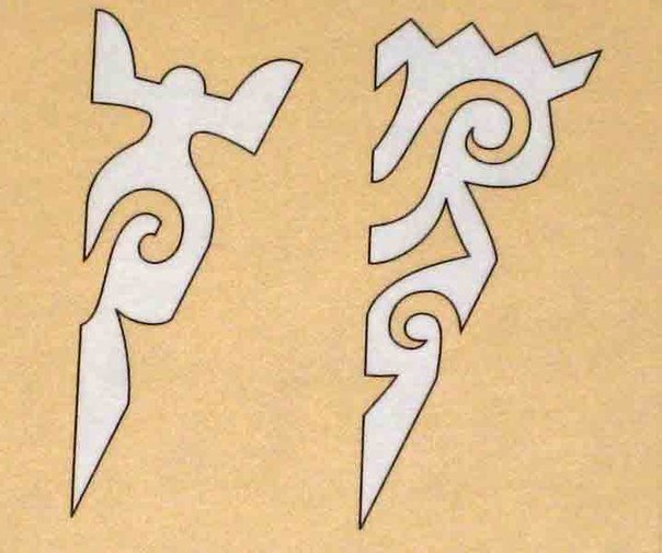 Трафарет «снежинки»