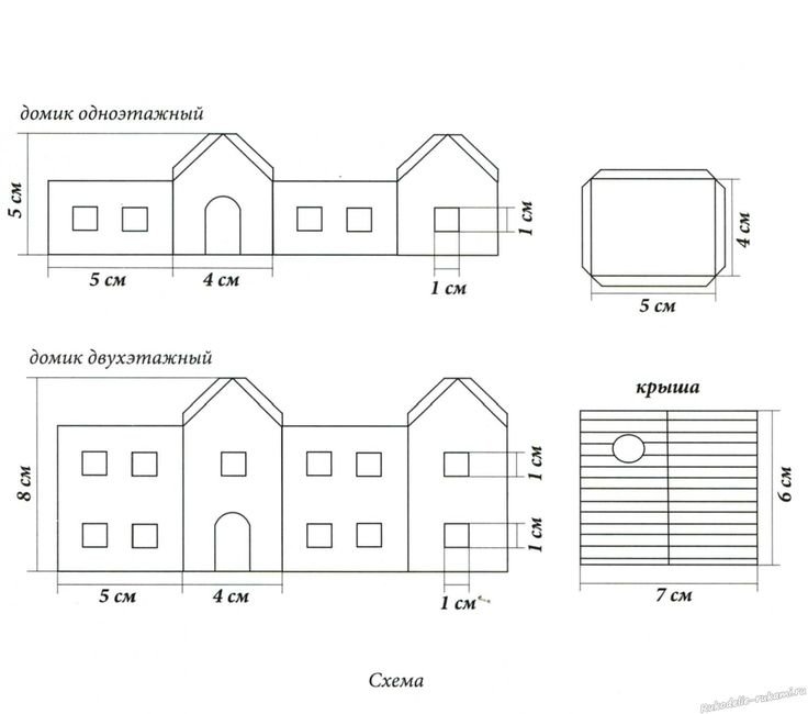 Как сделать макет домика из картона своими руками