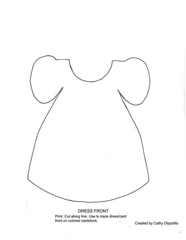 Платье трафареты для детей
