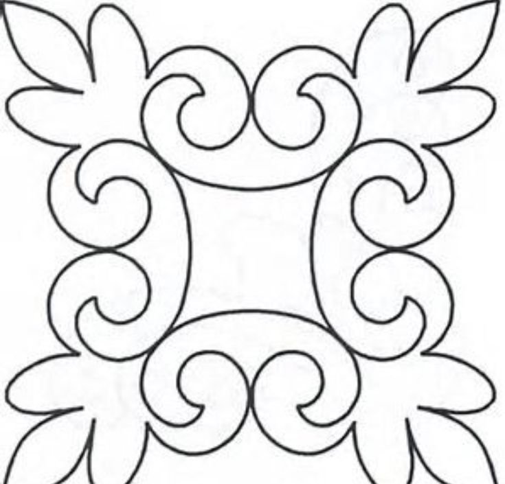 Орнамент трафарет для вырезания