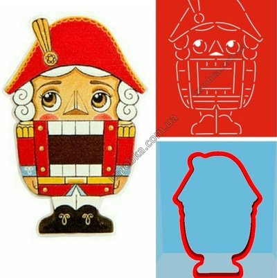 Щелкунчик трафарет