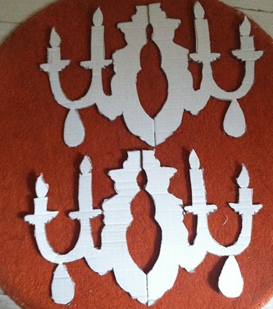 Канделябр из картона
