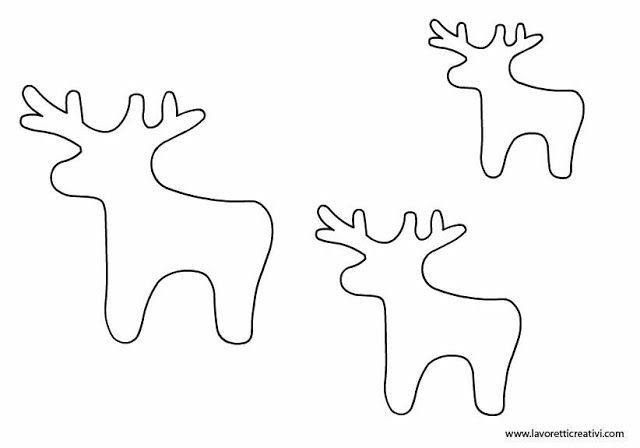 Трафарет "олени"