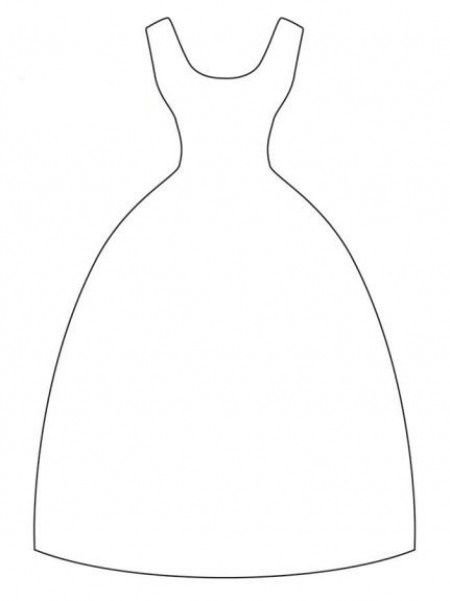 Раскраска платье