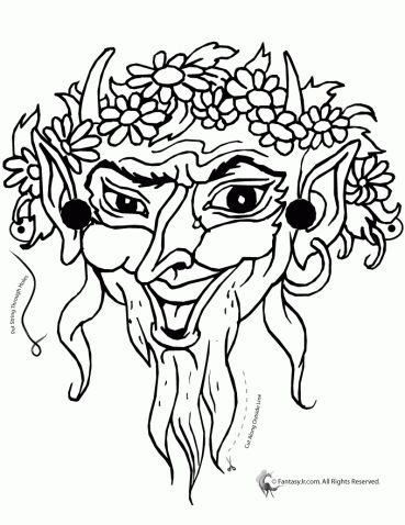 Кикимора раскраска