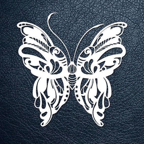 Трафарет бабочки для вырезания