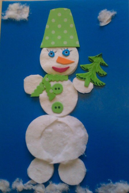 Сненовиксненовик из ватных дисков