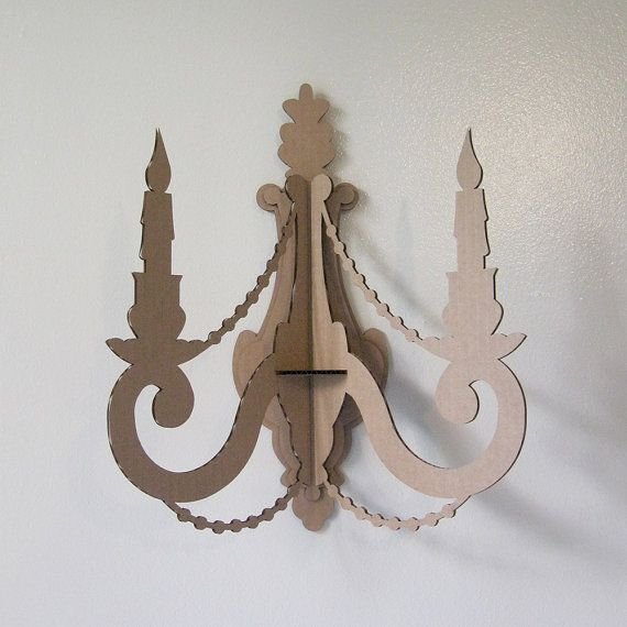 Люстра из картона