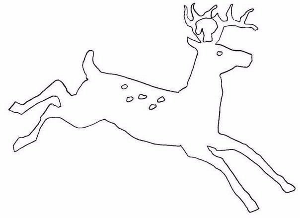 Трафарет "олени"