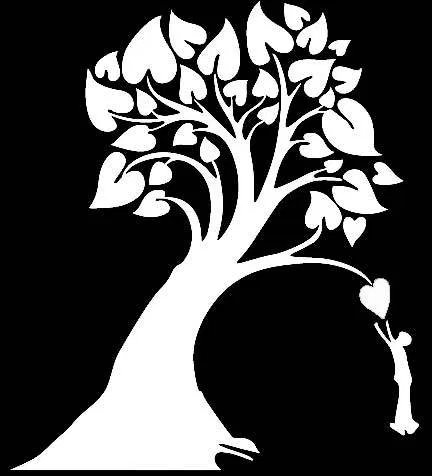 Трафарет "дерево"