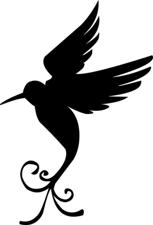 Силуэт птицы