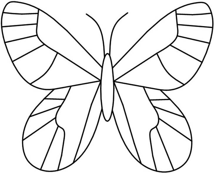 Витраж бабочка трафарет