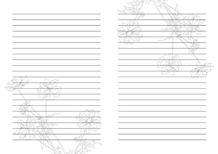 Линованные листы для блокнота