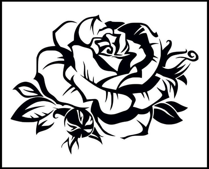 Трафарет "розы"