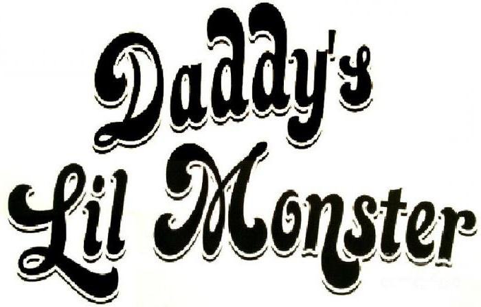 Надпись на футболке Харли Квинн Daddy's Lil Monster