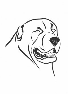 Среднеазиатская овчарка вектор