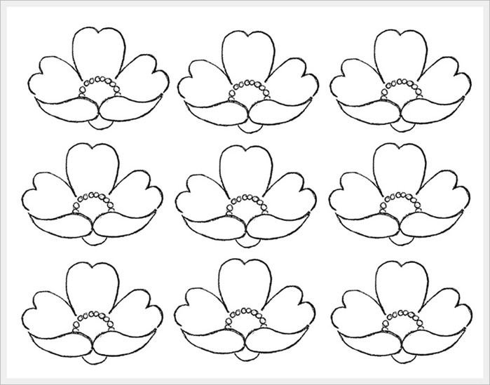 Цветок шаблон