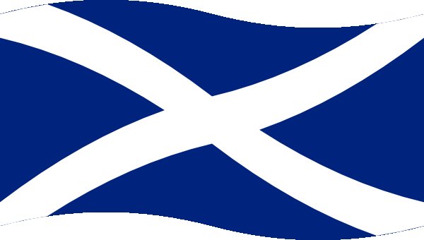 Развевающийся Андреевский флаг