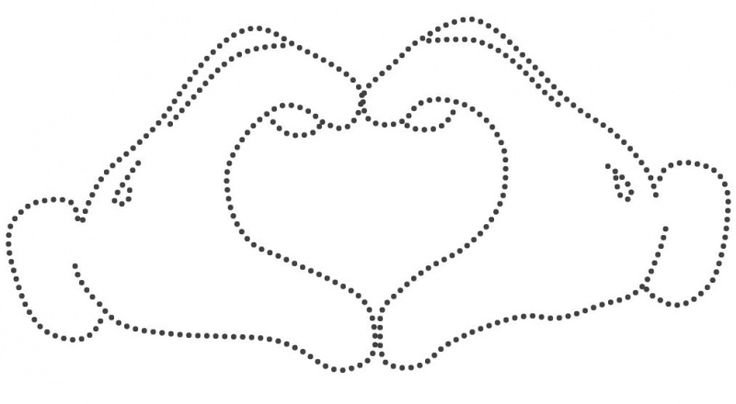 Трафарет нитки