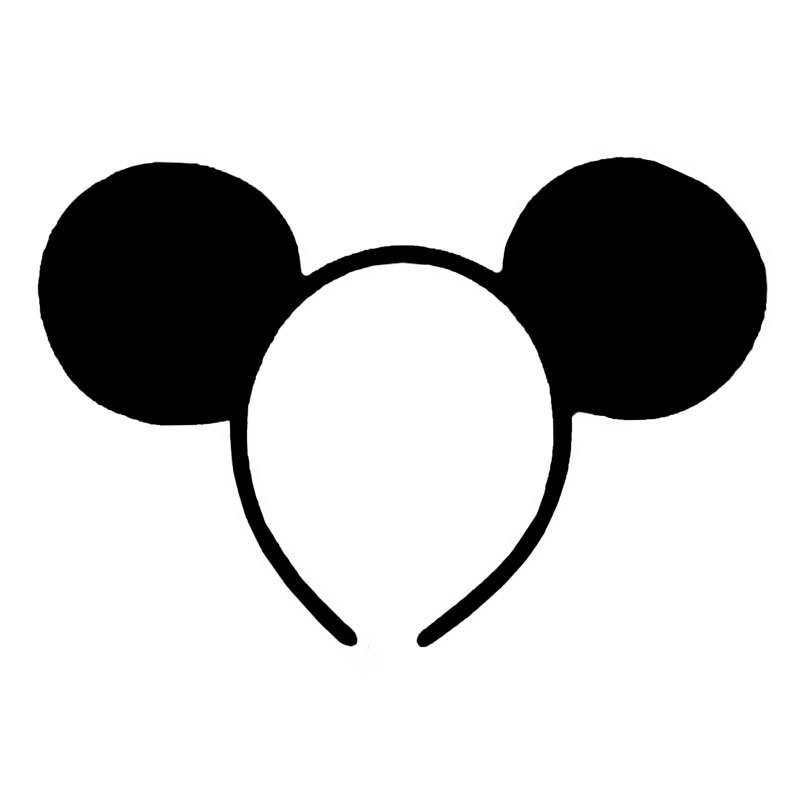 Уши трафарет