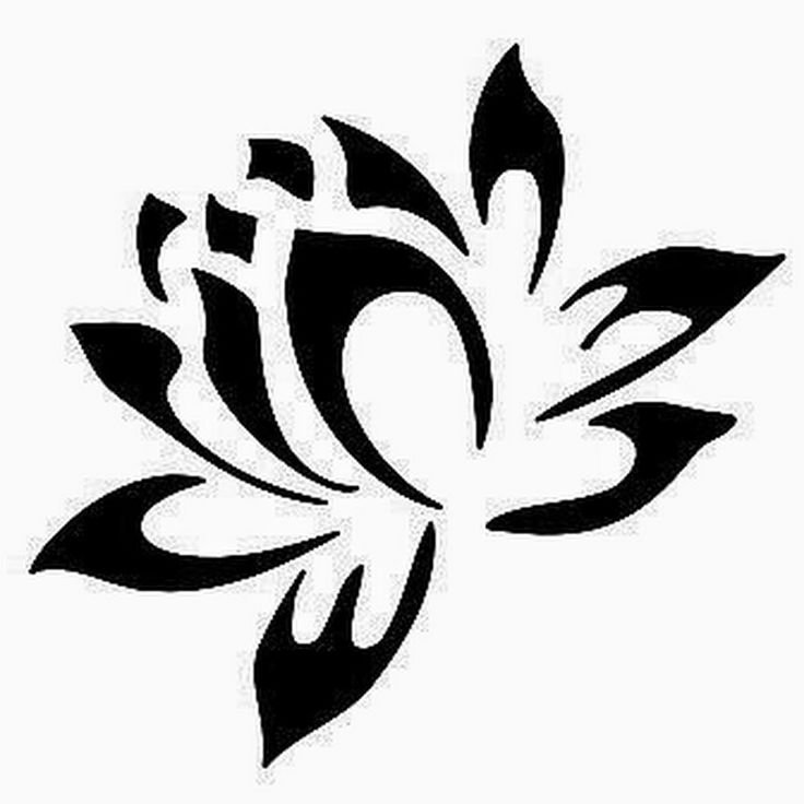 Трафареты цветов на стену