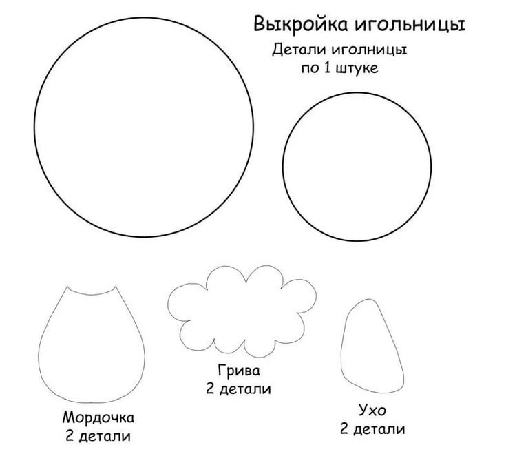 Как сшить игольницу своими руками простую - выкройки, из фетра