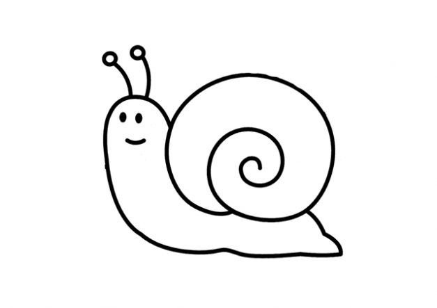 Детские раскраски улитка