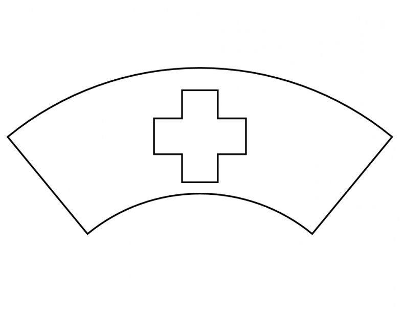 Медицинская шапочка раскраска