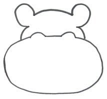 Бегемотик контур