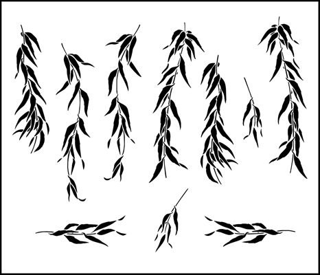 Плакучая Ива листья