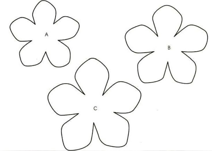 Шаблоны цветов для вырезани