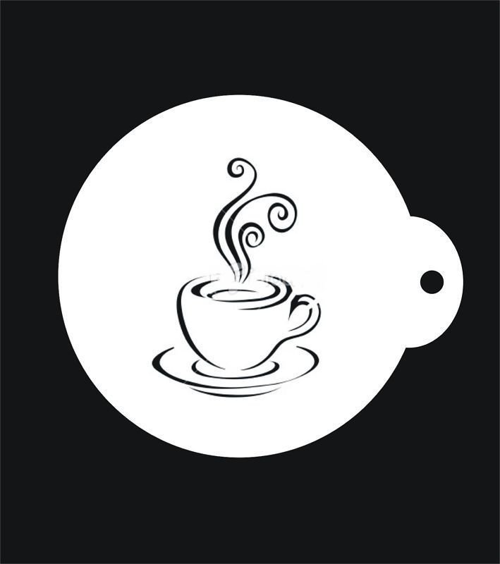 Рисунки на кофе трафареты