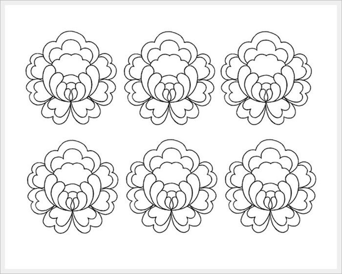 Шаблоны для рисования цветов