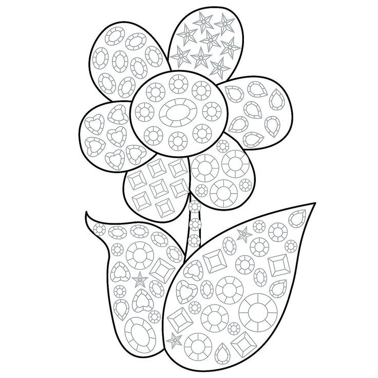 Цветочки для аппликации