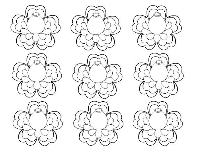 Цветы трафарет для вырезания