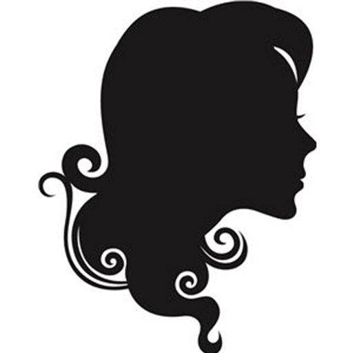 Силуэт женского лица