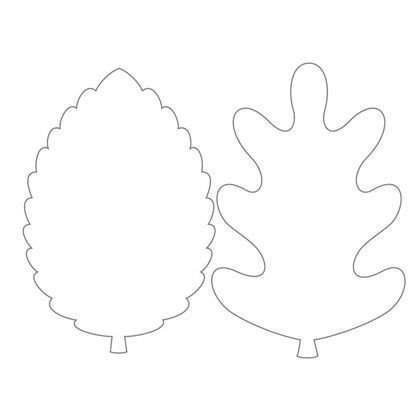 Листики из фетра шаблон