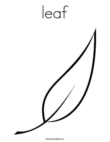 Трафарет листочков от цветов