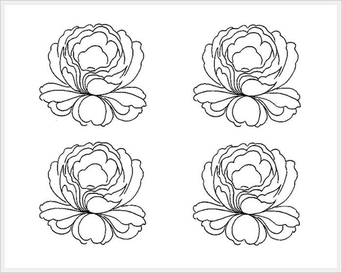 Шаблоны цветов для росписи